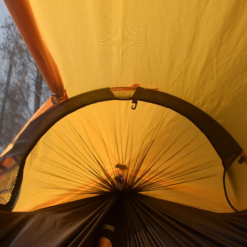 Traveler mosquito net hammock outdoor camping waterproof hammock hiking camping integrated tent 4