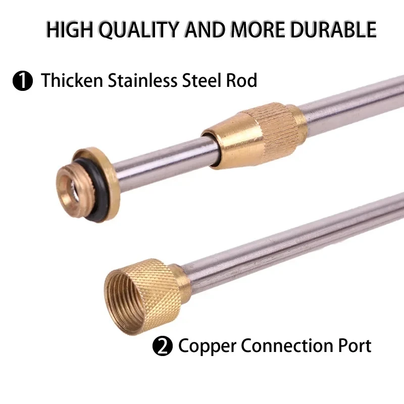 Stainless Steel Telescopic Spraying Rod 0.5-1m for Electric Hand Sprayer sprayer extension rod spraying rod