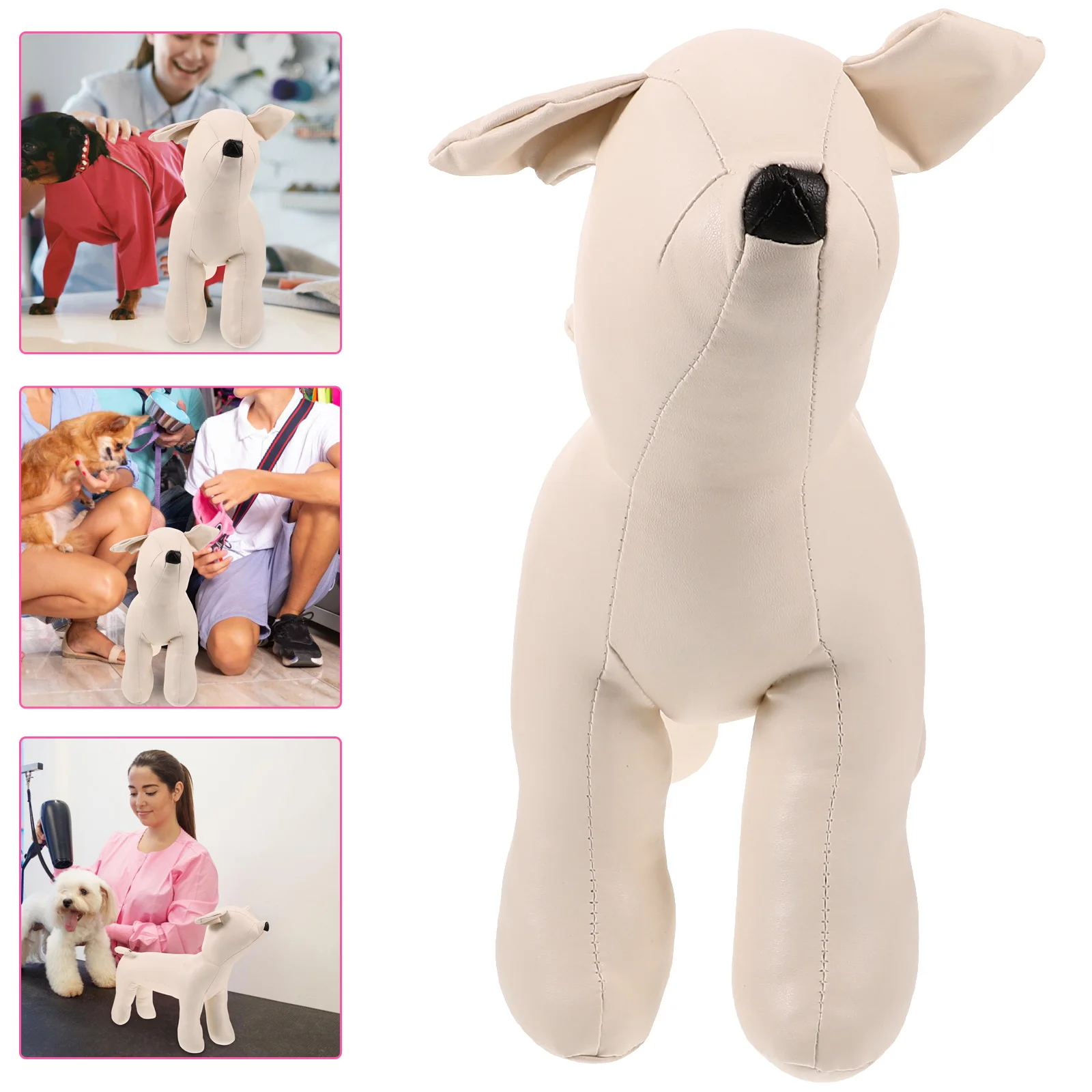 

Dog Mannequin PU Standing Dog Model Flexible Stretch Mannequin to Display ApparelPawstrip Standing Position Mannequin