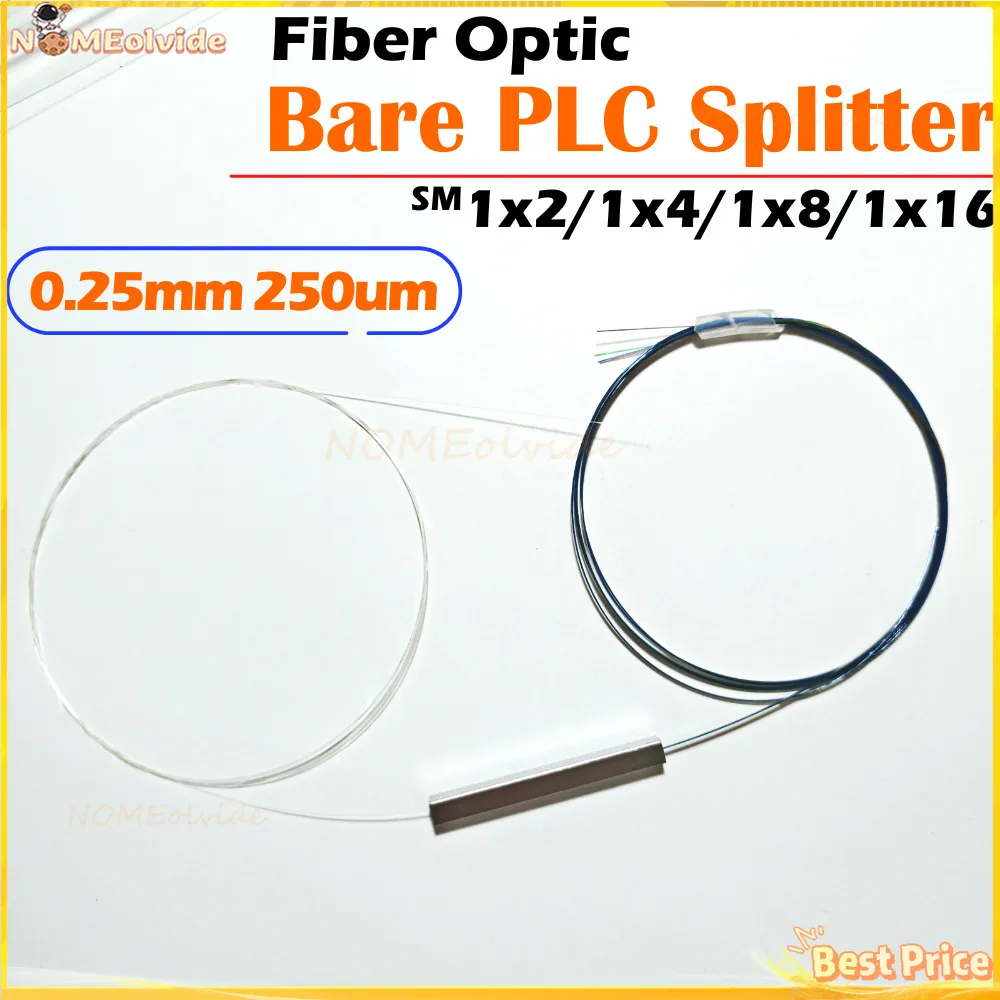 Muslim1 X 4 1X8 1X16 Splitter Plc Nudo In Fibra Ottica Senza Cavo Connettore 250Um 0.25Mm Mini Splitter Plc Nudo Senza Blocchi