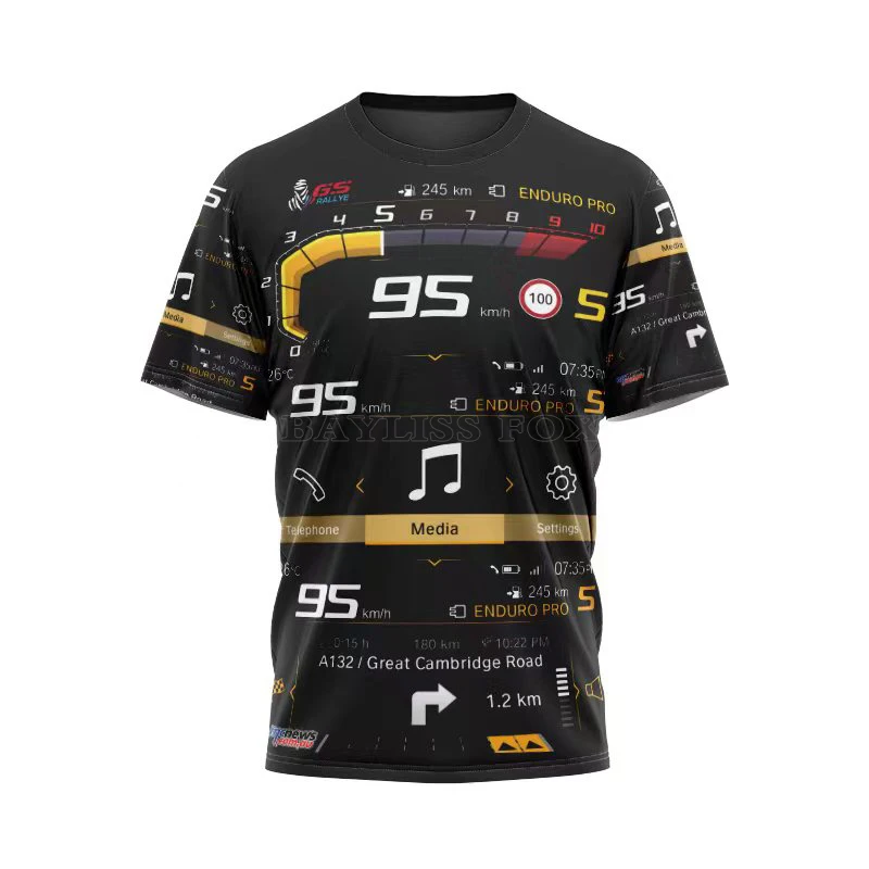 For Bmw F850 R1200 R1250 Gs T-Shirt Moto Motad Adventure Motocross Motos Riding Quick Dry Summer Men Non Fade