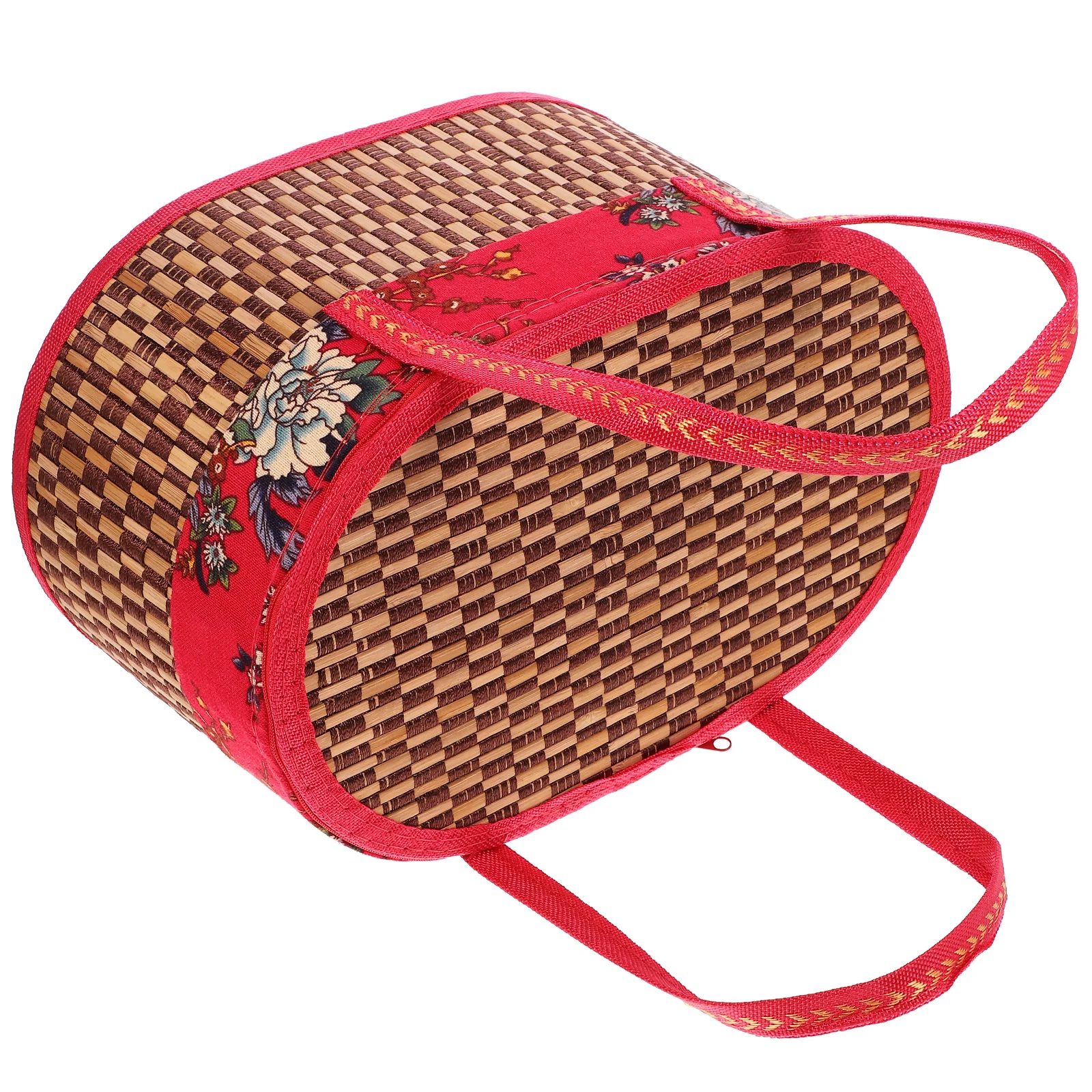 

Beach Bag Tote Bamboo Hand Basket Small Picnic Costume Multi-function Vegetable For Kitchen Grocery Shopping