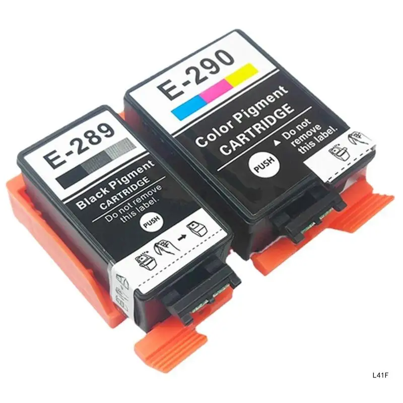 

Чернильные картриджи, совместимые с E-289 E-290 T289 289 T290 290, струйный картридж для принтера WF-100, черный 11 мл и цветной