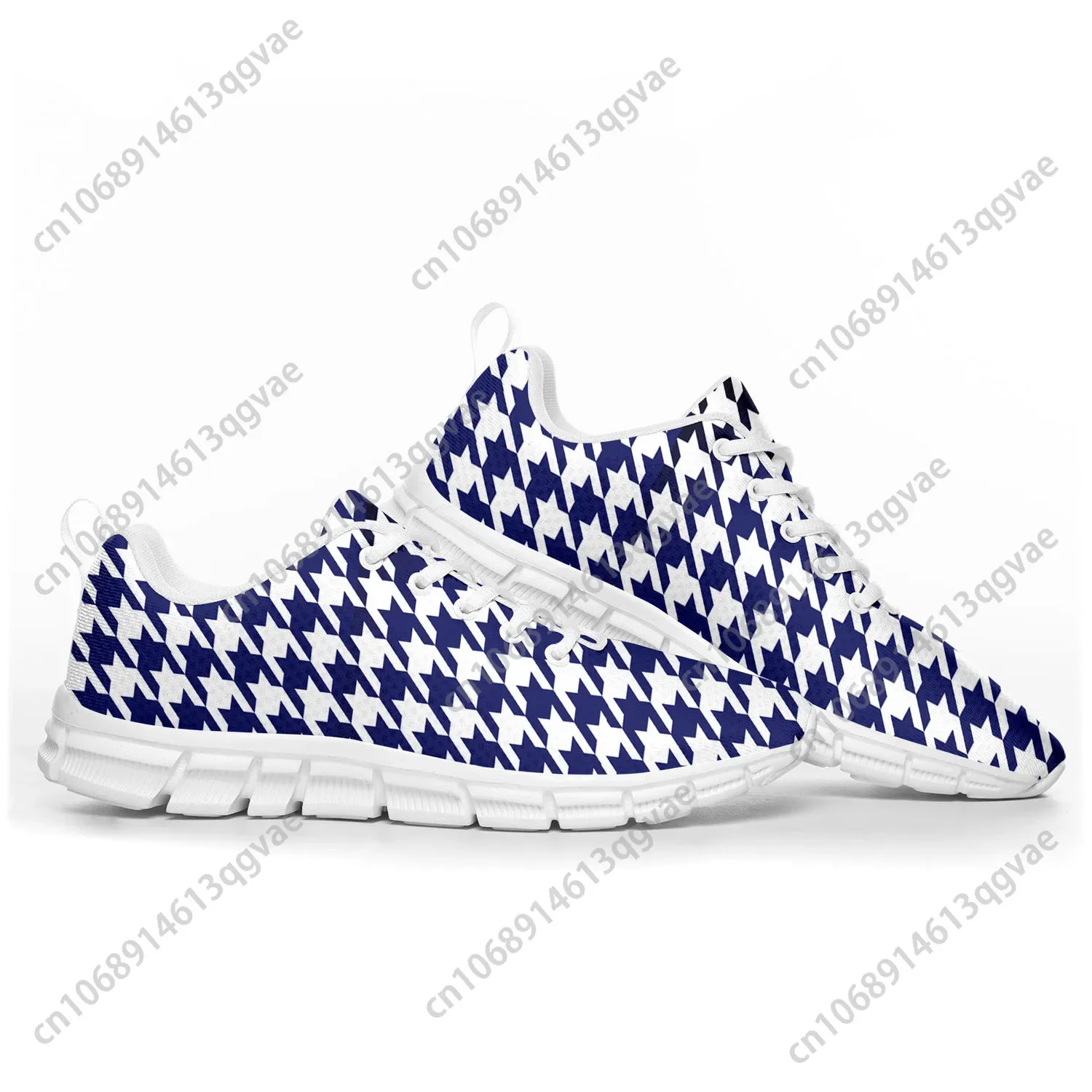 Houndstooth Pattern Pop Sports Shoes Mens Womens Teenager Kids Children Sneakers Casual Custom High Quality Couple Shoes White