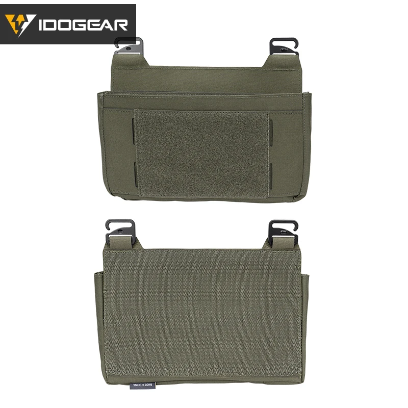 IDOGEAR Tactical DOPE Front Flap Pouch w/ Mag Pouch Kangaroo Pocket Full Set Ranger Green