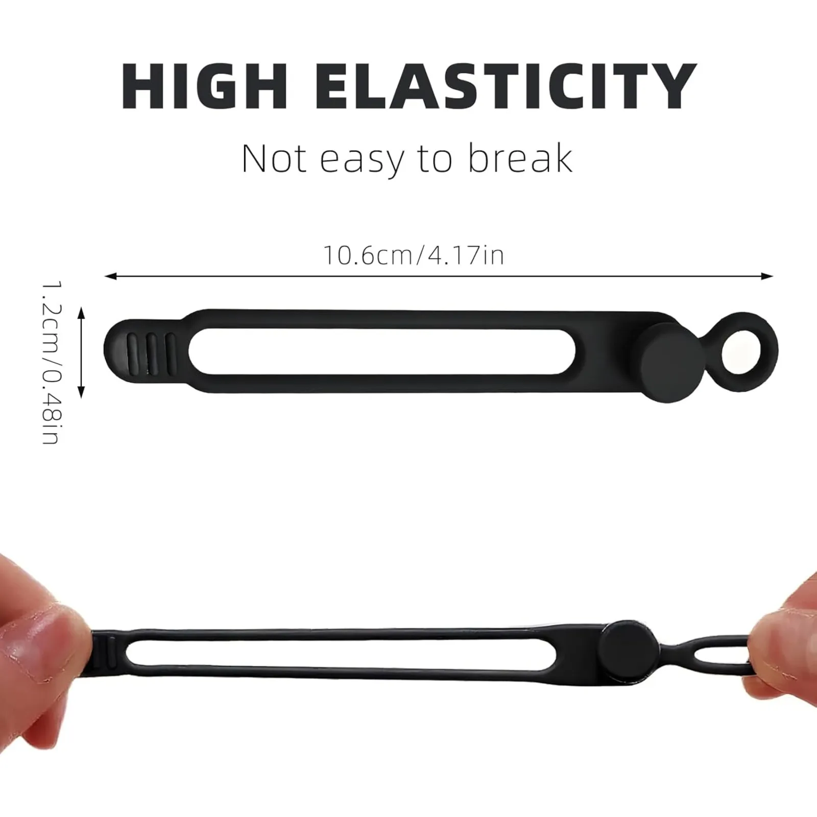 데이터 케이블 정리기, 탄성 실리콘 케이블 스트랩 코드 정리기, 재사용 가능한 케이블 타이 와이어 정리기