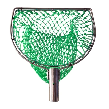 POUI COME DREAM Strong Stainless Steel Double Ring Landing Net of Replace Head Wear-Resistant and Quick-Drying Network 30cm-40cm