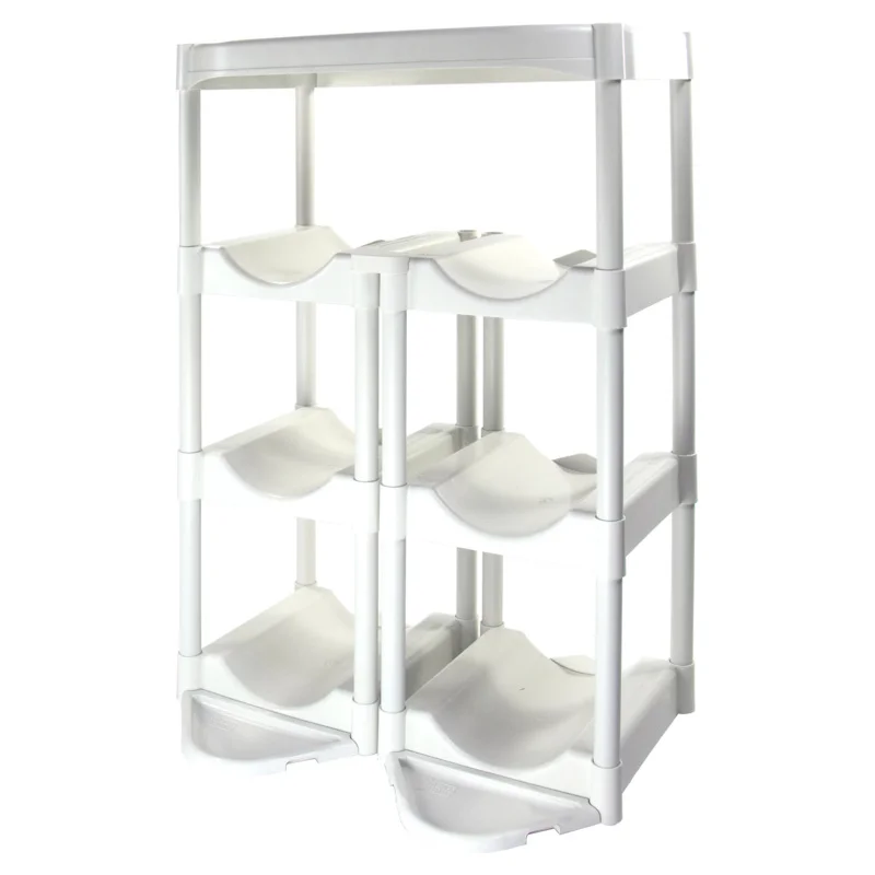 

Bottle Buddy Complete System, White, Durable Plastic, 6 Trays, Storage Shelf