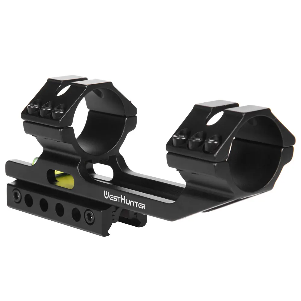 WESTHUNTER Scope Mount 1 Inch/30mm Tactical Optical Sight Rings One Piece Cantilever 11mm Dovetail 20mm Picatinny Rail Mount rifle scope mount rifle scope mount ring picatinny riser mount scope mount adapter picatinny rail accessories rifle scope throw lever
