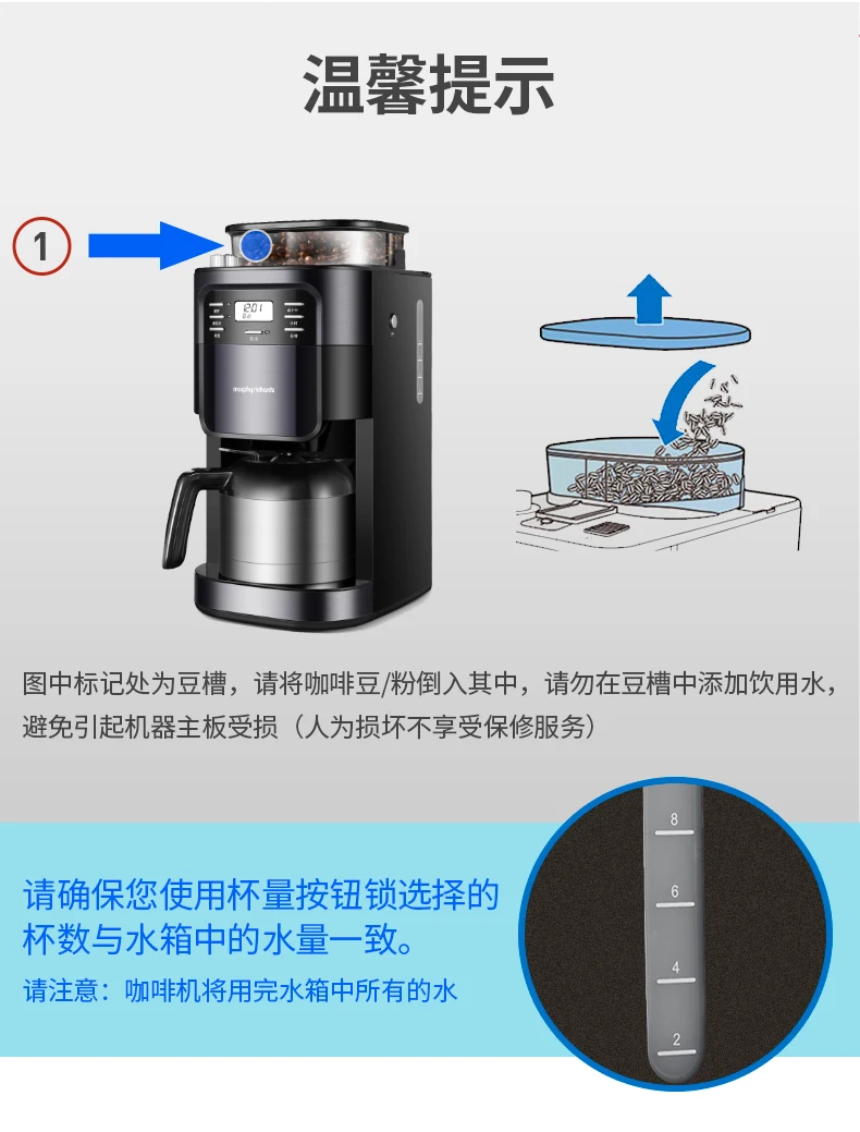 Máquina de café automática americana, molinillo de café por goteo, cafetera  de aislamiento térmico de acero inoxidable para el hogar - AliExpress