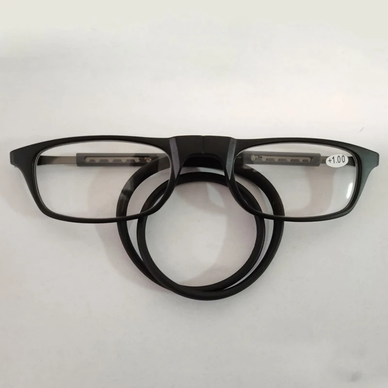 Folding Neck Hanging Presbyopia Glasses TR90 Magnet Reading Glasses for Men and Women Presbyopia Eyeglasses +1.0-3.5 reading glasses presbyopic glasses