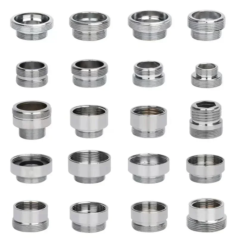 3 Connettori Universali Per Rubinetto In Ottone - Adattatore Da 1/2" E 3/4" Per Tubo Da Giardino