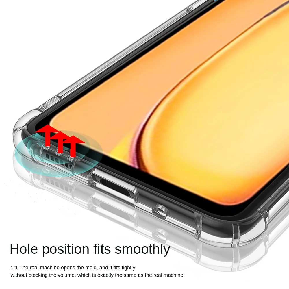 Clear Shockproof Soft Silicone Phone Cover - Premium Back Shell Case