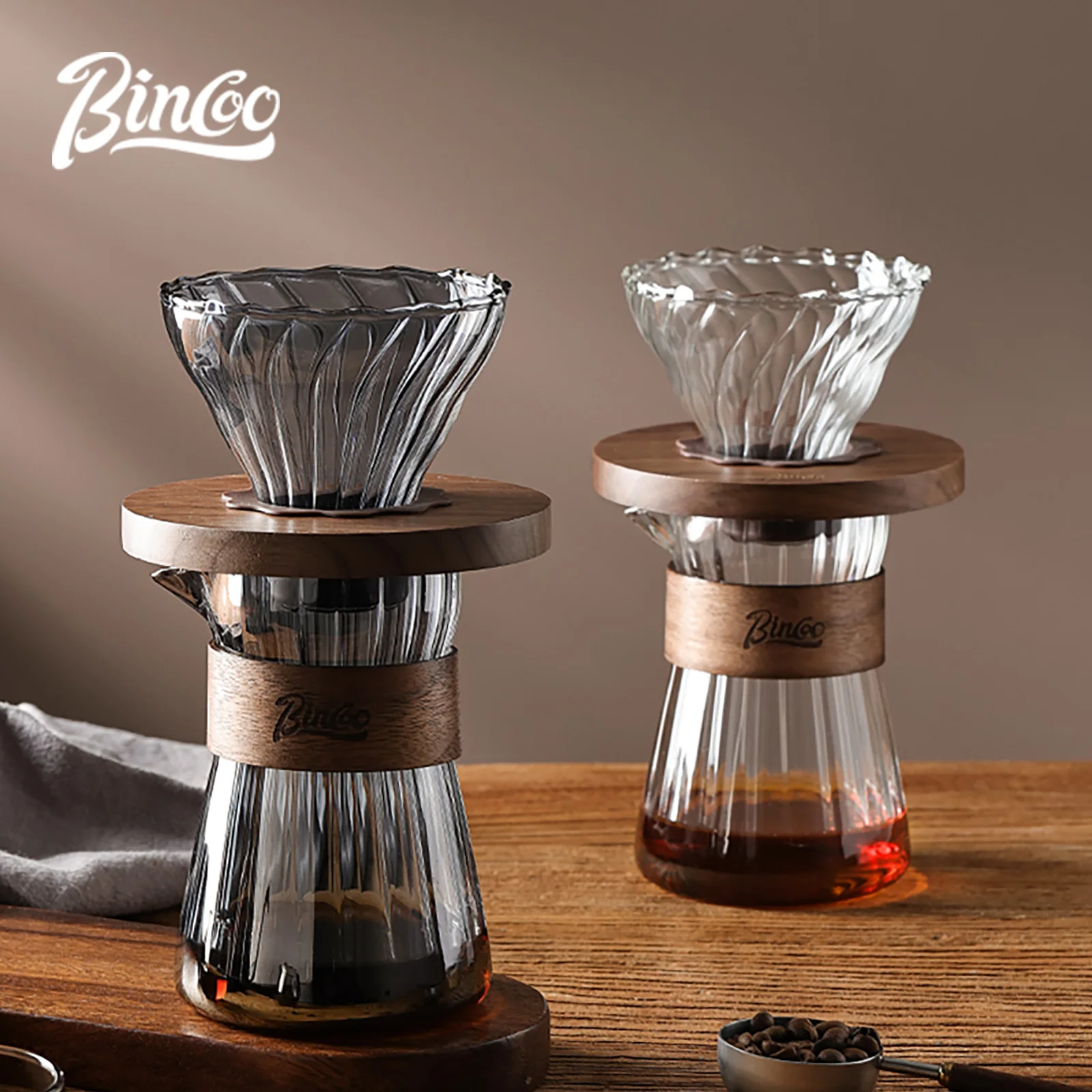 Bincoo コーヒーシェアポット注ぐコーヒードリッパーセット 500