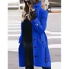 Women's Coat Outerwears Autumn Winter Warm Female Jackets Single Breasted Turn-down Collar Single Breasted Women's Clothes New 4