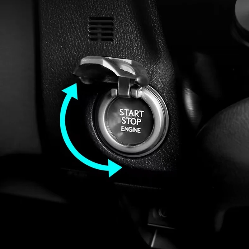 Car One-click Start Interior decoration Car start button decoration for Renault Megane 2 3 4 Twingo Clio Talisman Captur Trafic
