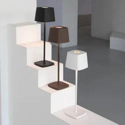 Modern Rechargeable Cordless Table Lamp in Bedroom USB Lighting Bar Hotel Restaurant Cordless Table Lamp Acrylic Decoration