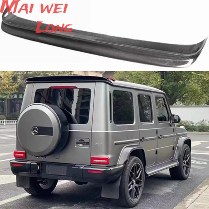 

High Quality Real Carbon Fiber Spoiler FRP For Benz G-CLASS W464 G500 G550 G63 G350 2019-2022 Wing Lip Spoilers MANSORYS Style