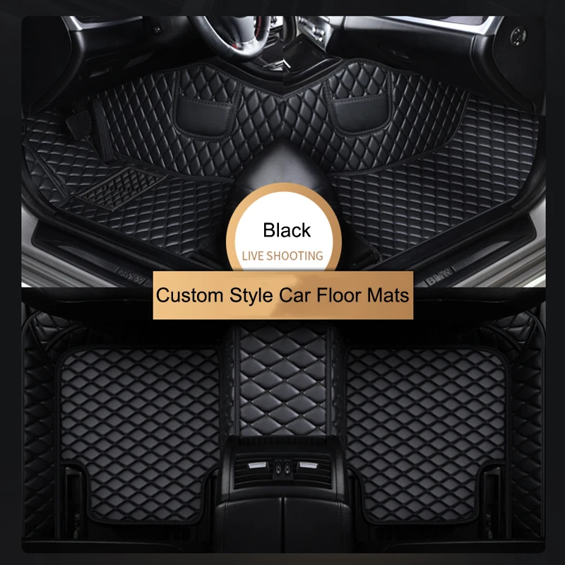 

Custom Car Floor Mats for Cadillac XT6 7 Seat 2020-2022 Year Eco-friendly Leather Car Accessories Interior Details