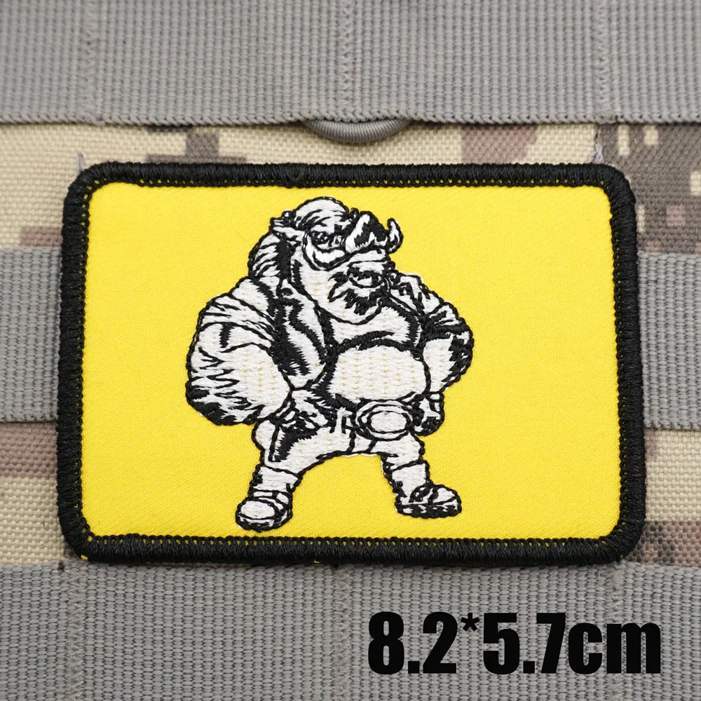 1 Pc Embroidery PVC Don't Step on Snakes Tactical Hook and Loop Badge  Military Combat Battle Armband Backpack Hat Applique - AliExpress