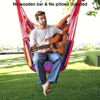 1pc Handwoven Hammock Chair Swing, Fabric Hanging Chair for Indoor and Outdoor Use Sturdy and Comfortable 1