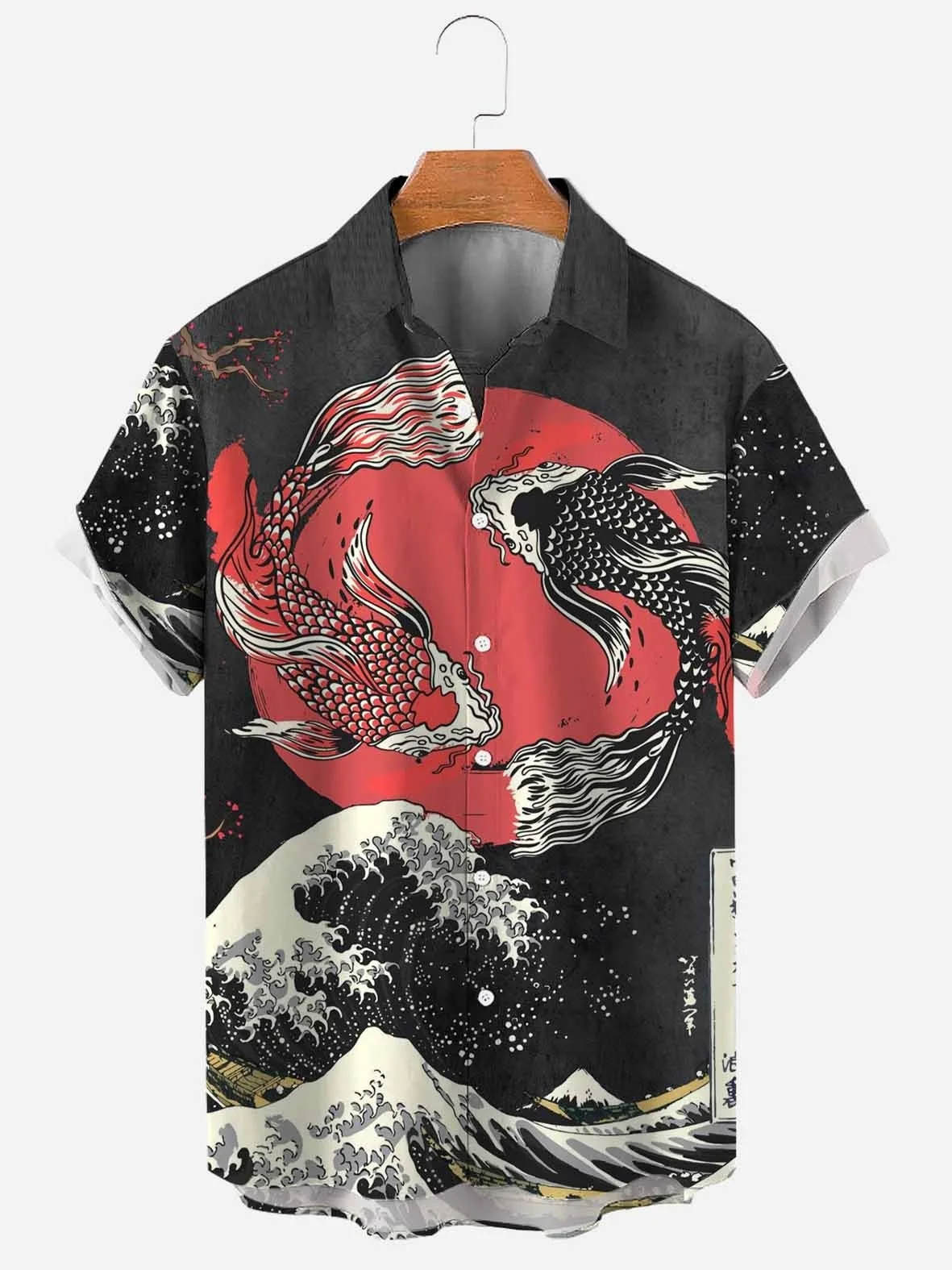thumbnail image 1 of Camisas hawaianas para hombre, blusas de manga corta con estampado de animales marinos para playa, camisas nuevas de gran tamaño, ropa de diseñador para hombre de alta calidad, 1 of 5