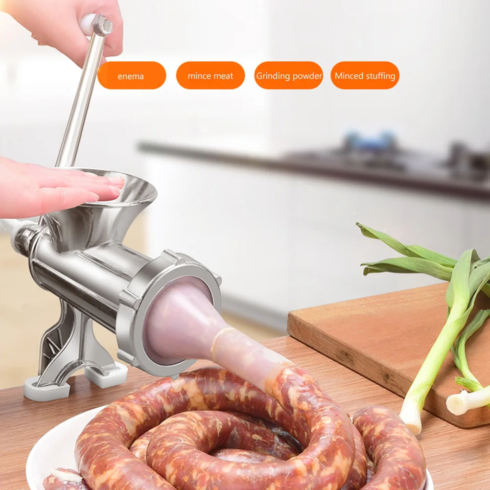 Portable Manual Meat Grinder for Kitchen Use