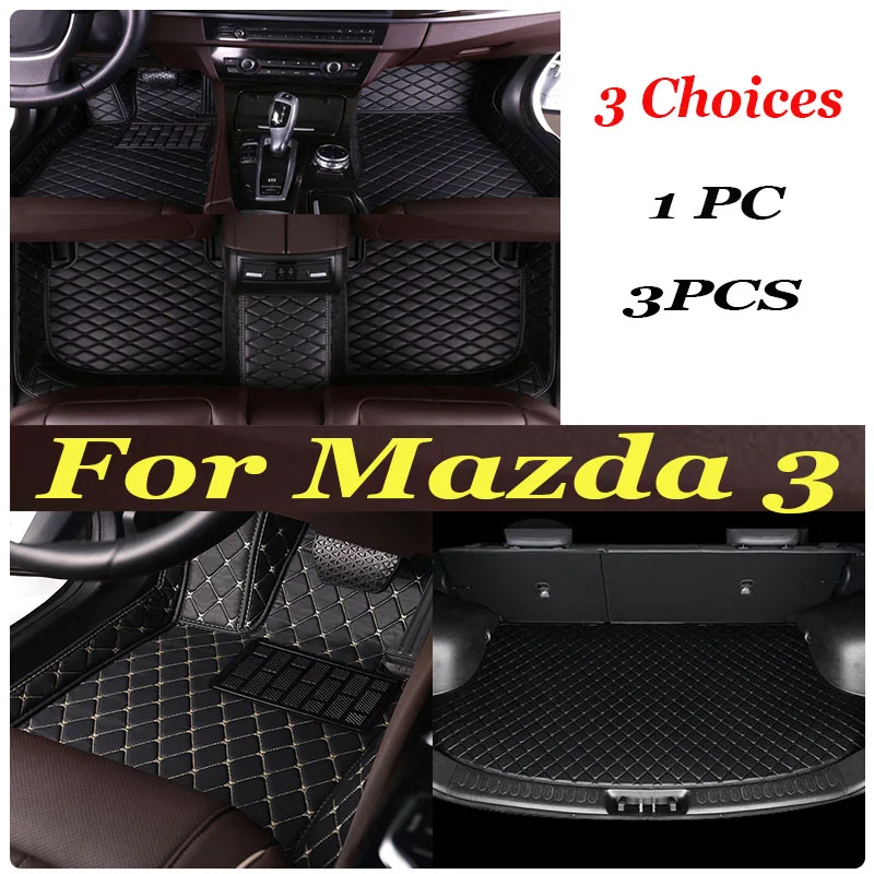 

Car Floor Mats For Mazda 3 2006 2007 2008 2009 2010 2011 2012 Custom Auto Foot Pads Auto Carpet Cover Interior Accessories