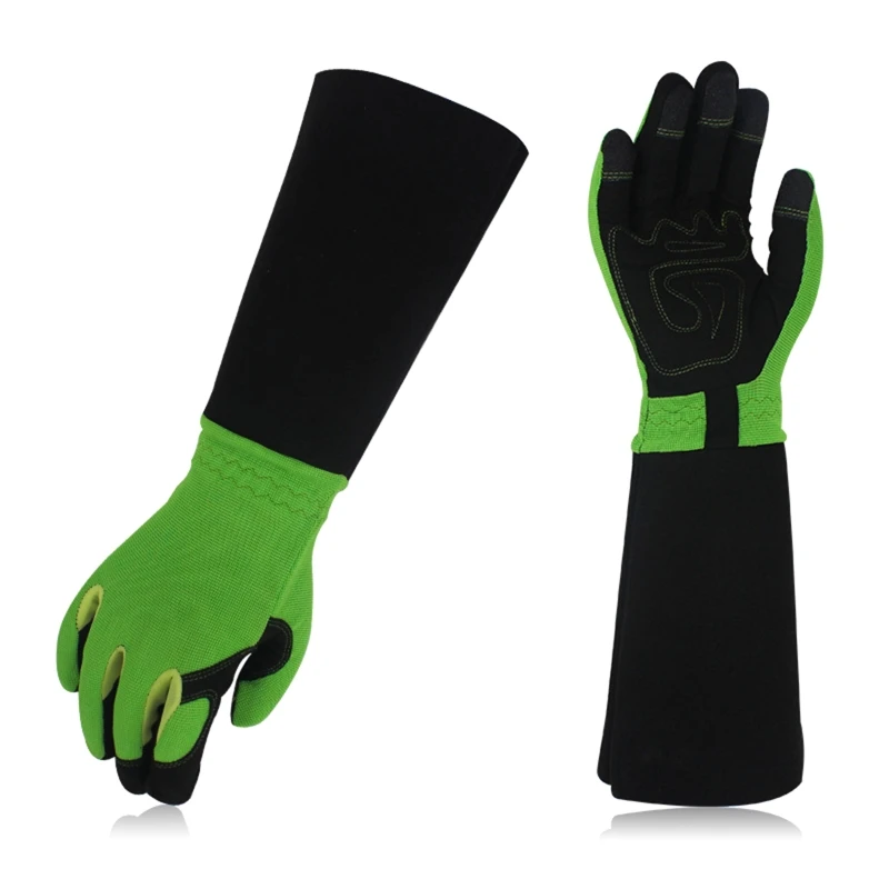 Gardening Gloves for Women/Men Rose Pruning Thorn & Cut Proof Long for Protection Durable Thick Leather Work Garden 5