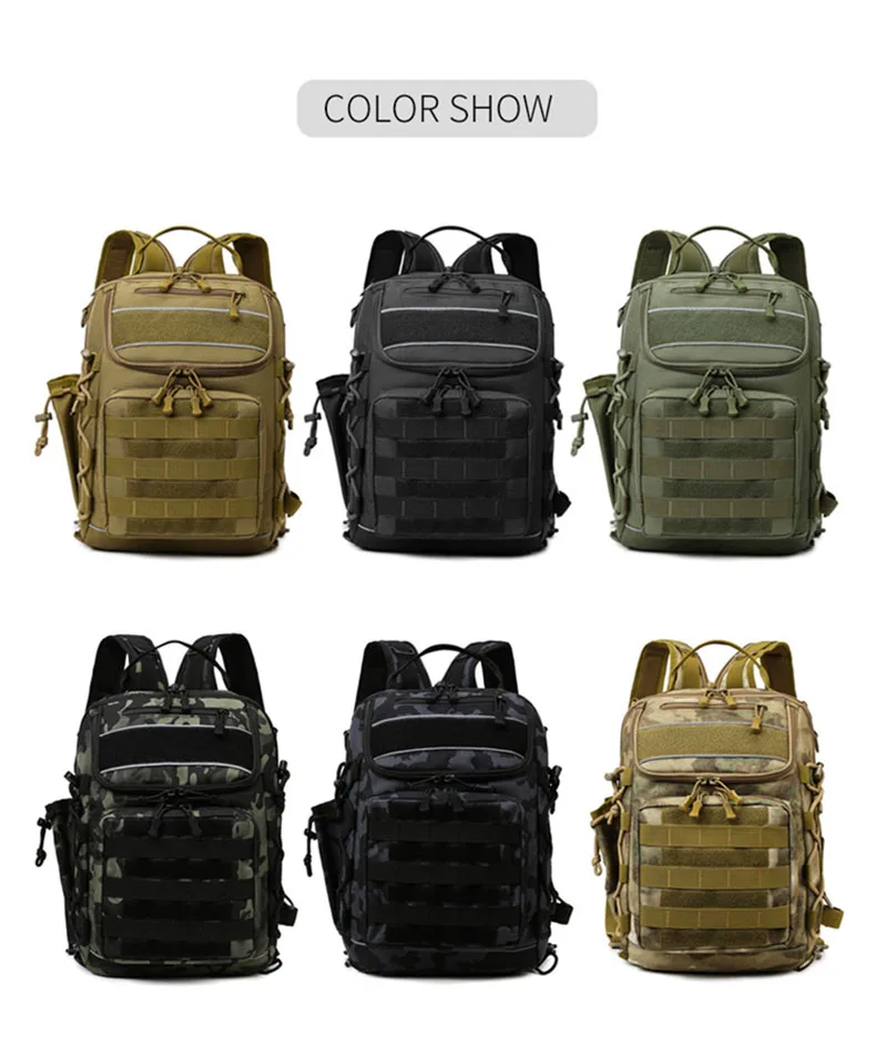 Description Picture 5 of itemFishing Lure Bag Men Single Shoulder Backpack Outdoor Tactical Sports Camo Travel Mountaineering Small Travel Climbing Backpacks