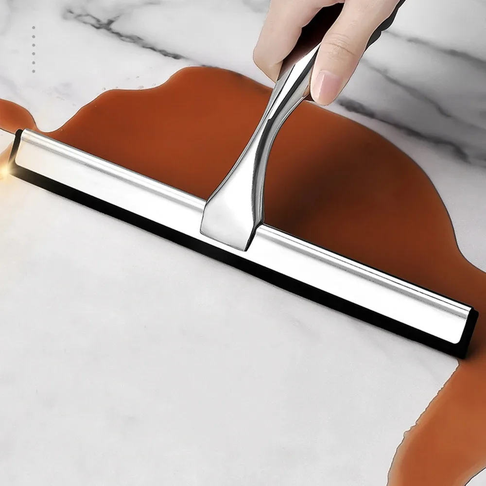 Shower Squeegee Stainless Steel for Shower Doors Bathroom Window Mirror Cleaning