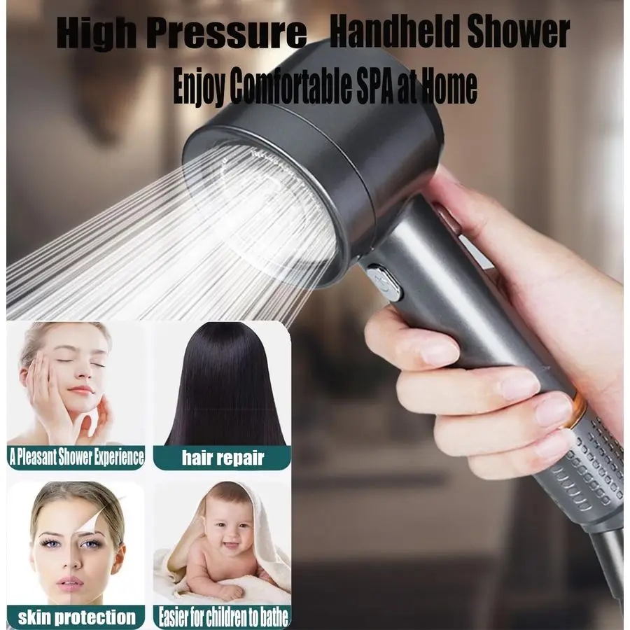 Pressure Shower Head with Handheld - image 6