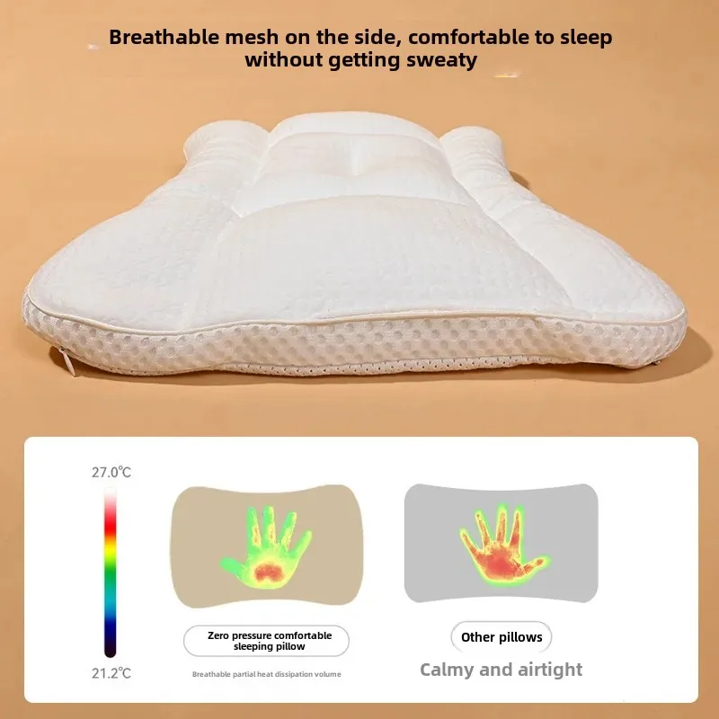 Pure Cotton Children's Pillow BeBeBus Multi-segment Baby Class a Spine Protection Growth Pillow for 1-10 Years Old Kids