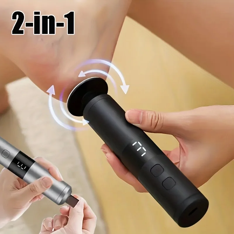 Electric Foot File And Nail Grinder 2-in-1 Hand Care Device_voghion.com