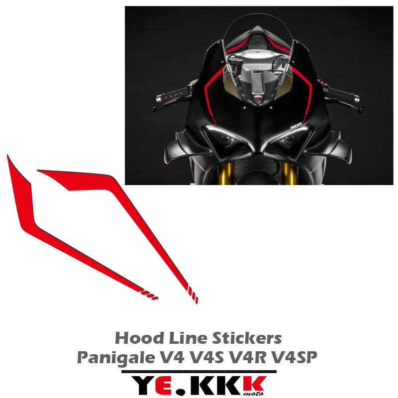 For Ducati Panigale V4/V4S/V4R/V4S Universal Headshell Hood Sticker Decal Openwork Custom Red White adjustable and retractable wall mounted air conditioning wind deflector universal anti direct blowing outlet baffle guide hood