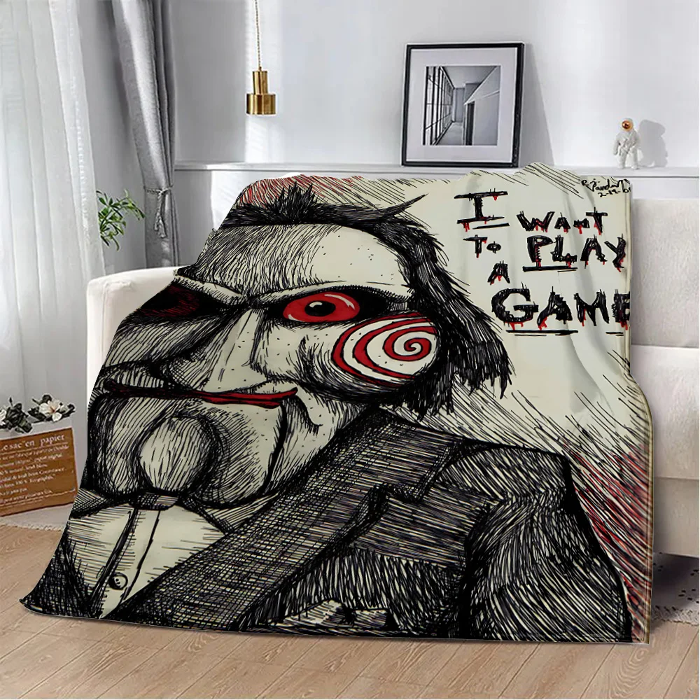 Saw X Horror Thriller Movie Printed Blanket Picnic Blankets Warm Blanket Soft and Comfortable Blanket Home Travel Birthday Gift 2