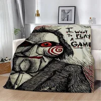 Saw X Horror Thriller Movie Printed Blanket Picnic Blankets Warm Blanket Soft and Comfortable Blanket Home Travel Birthday Gift 2
