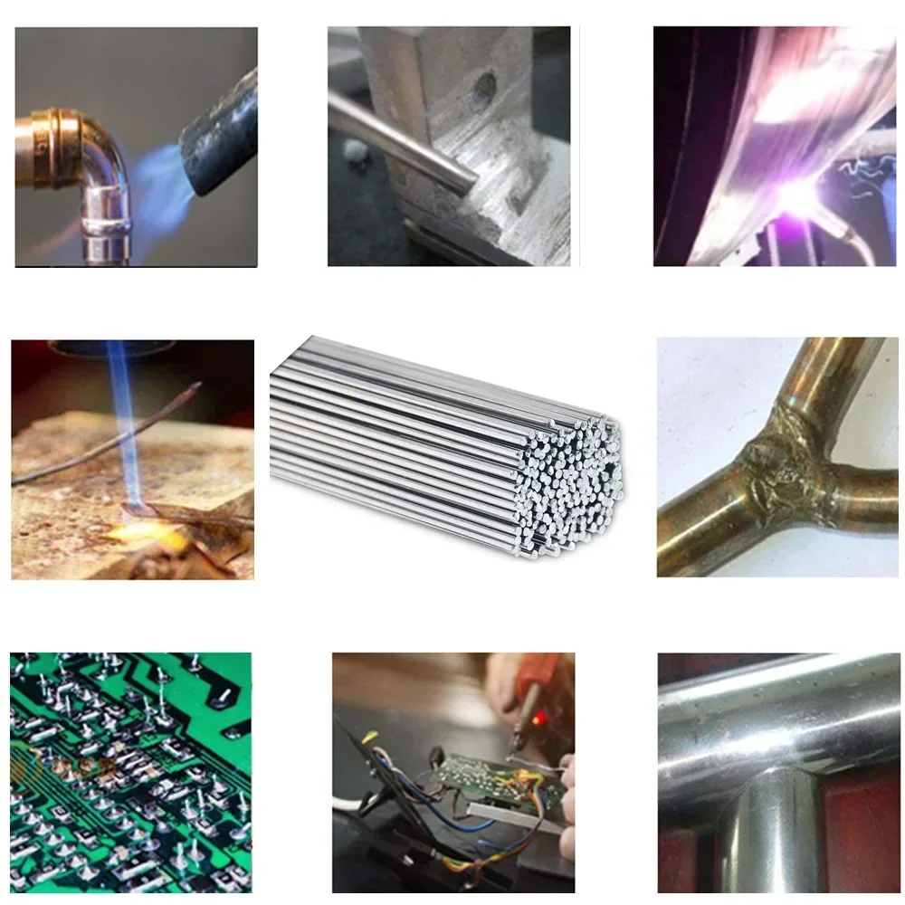 Welding Rods 33cm Low Temperature Easy Melt Stainless Steel Aluminum Solder Rod Cored Wire Repairing Agent Kits