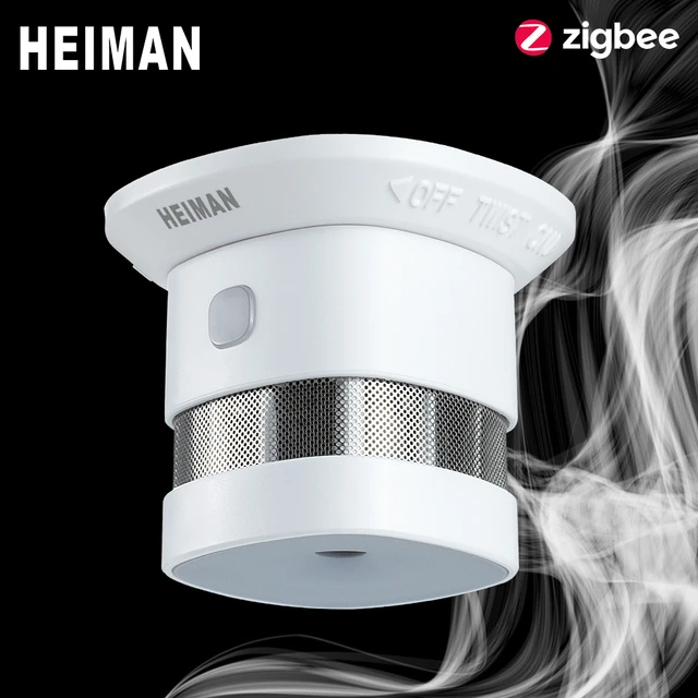 HEIMAN-Détecteur de fumée Zigbee 3.0, alarme incendie, système pour maison  intelligente, 2.4GHz, haute sensibilité, capteur de prévention de sécurité,  livraison gratuite - AliExpress