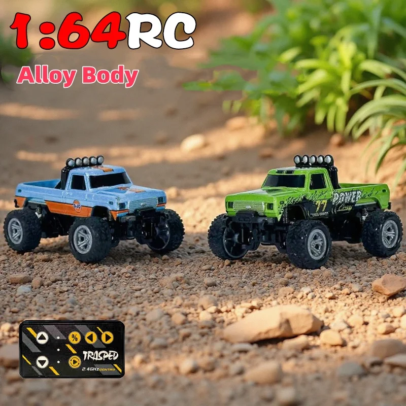 Alloy RC Car Mini High-Speed Off-road 1:64 Remote Control Drift