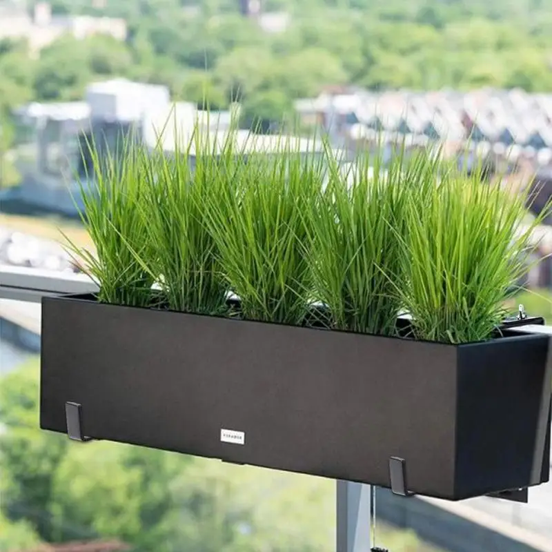 Staffe Per Fioriere Da Balcone - 2 Pezzi Regolabili - Per Recinzioni E Finestre - Resistente - Foto 9