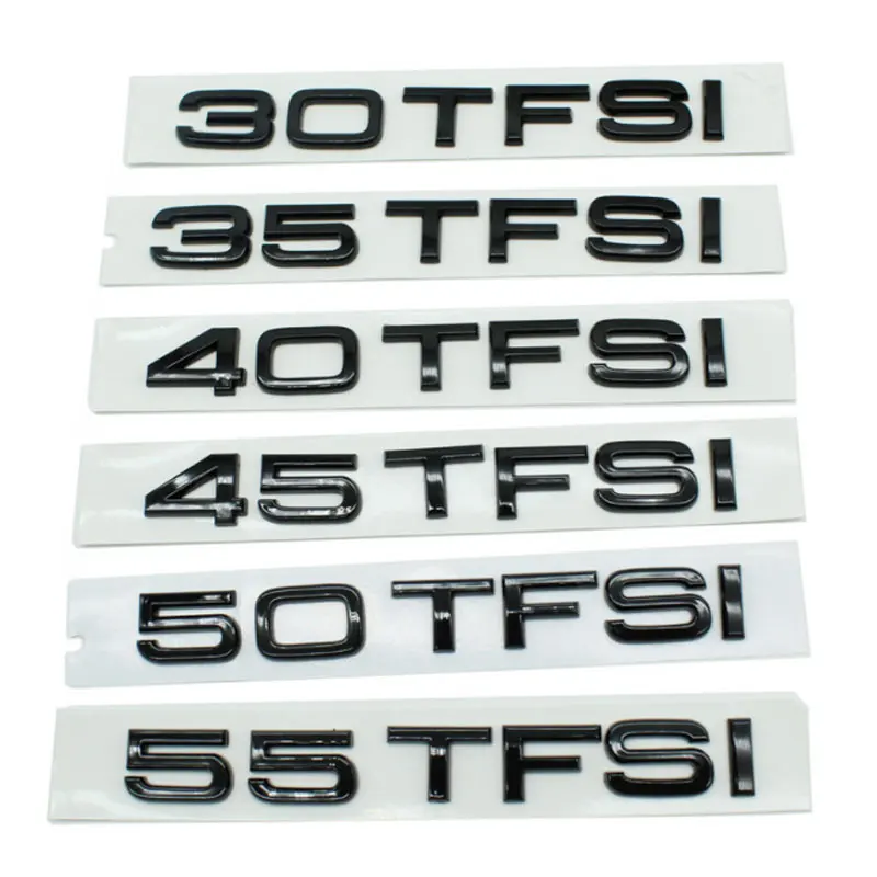

30 35 40 45 50 55TFSI car stickers for Audi A3 A4 A6L A7 logo sticker four-wheel drive refit decal decoration label accessories