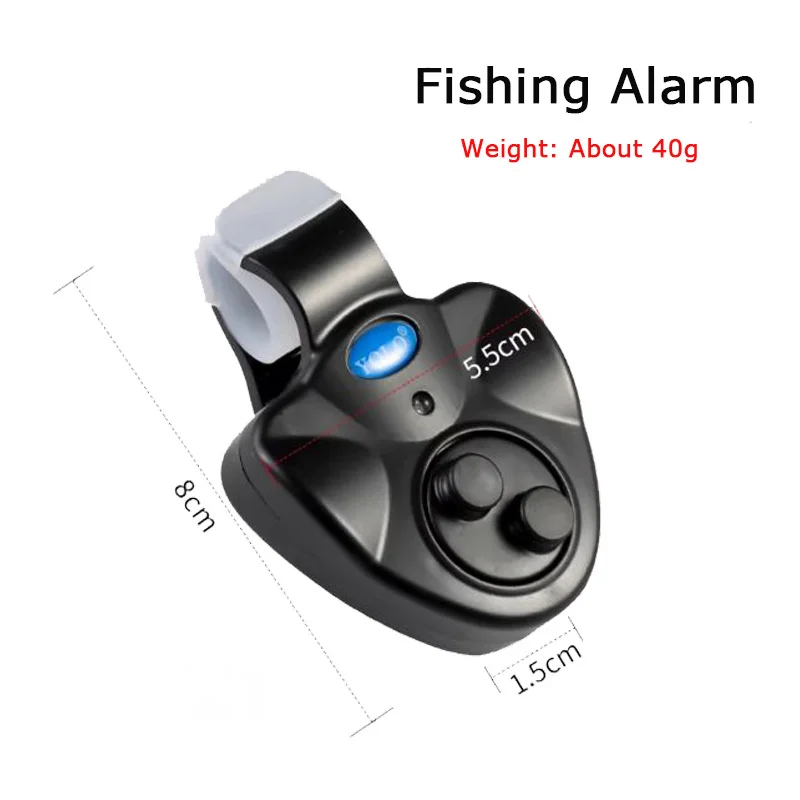 Fishing Fish Bite Alarm Electronic Buzzer on Fishing Rod Alarm Device with  Sound Fishing Equipment Indicator Device Tackle Tools - AliExpress