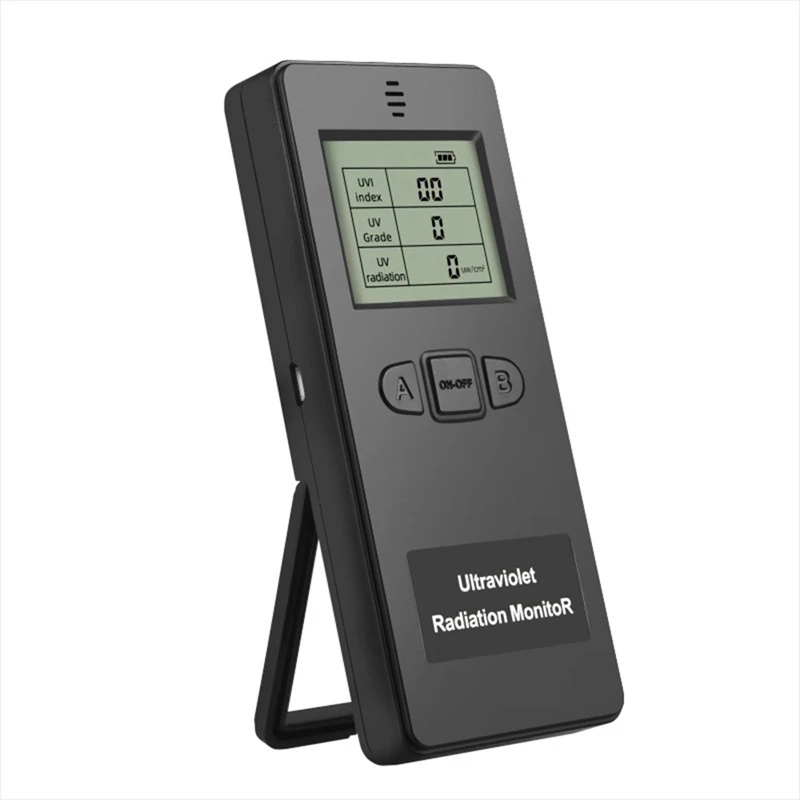 

Ultraviolet Radiation Monitor, Digital UV Detector Office Outdoor Inspection Black