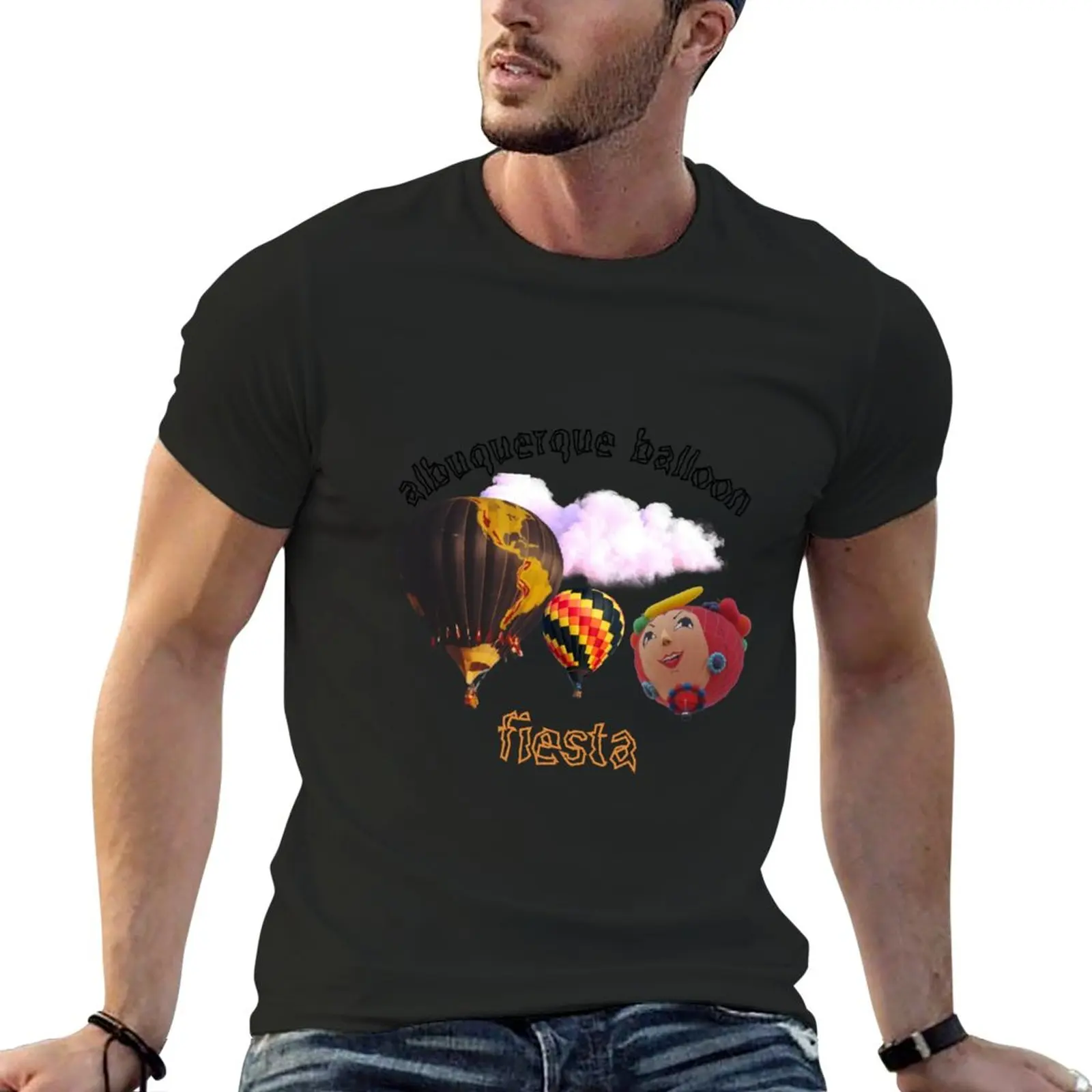 

New albuquerque balloon fiesta\t T-Shirt shirts graphic tees quick drying shirt vintage clothes Men's clothing