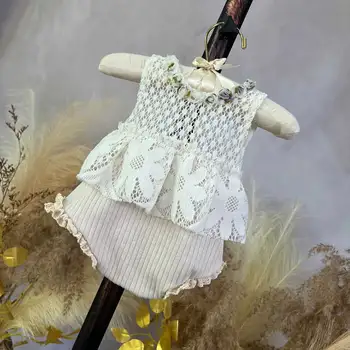 Don&Judy Vestito fotografico per neonato Tuta senza maniche Materiale delicato sulla pelle Abbigliamento per neonati Foto commemorativa per la famiglia Prop