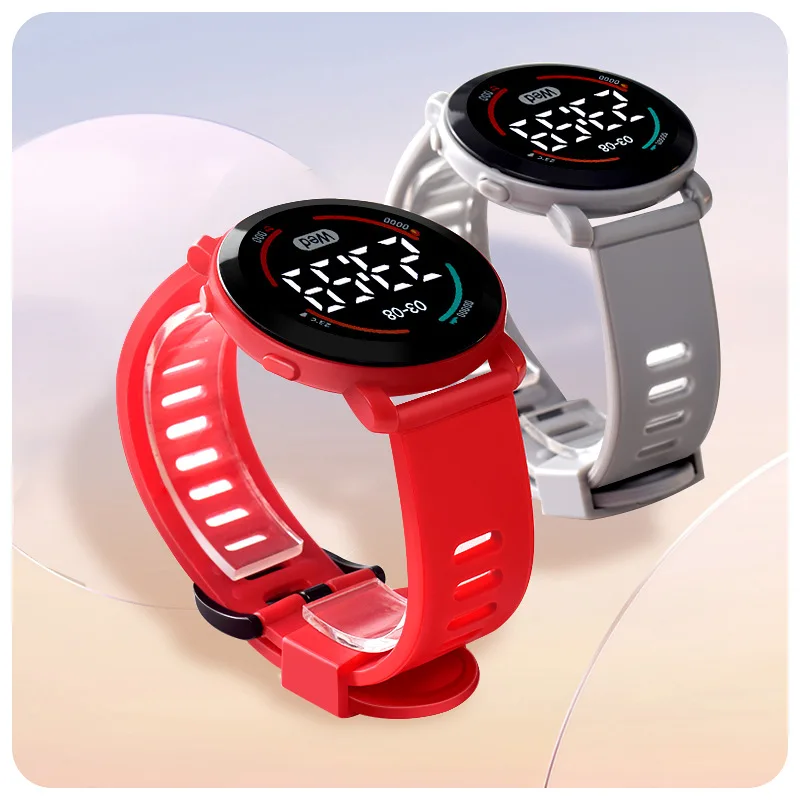 Ladies' electronic watch, minimalist sports LED electronic watch