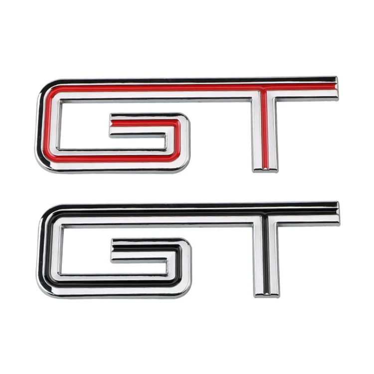 1 Pz 3D Gt Car Badge Emblem Sticker Decalcomanie Per Gt Bmw Kia Forte Optima Picanto Stinger Renault Mondeo Peugeot Hyundai