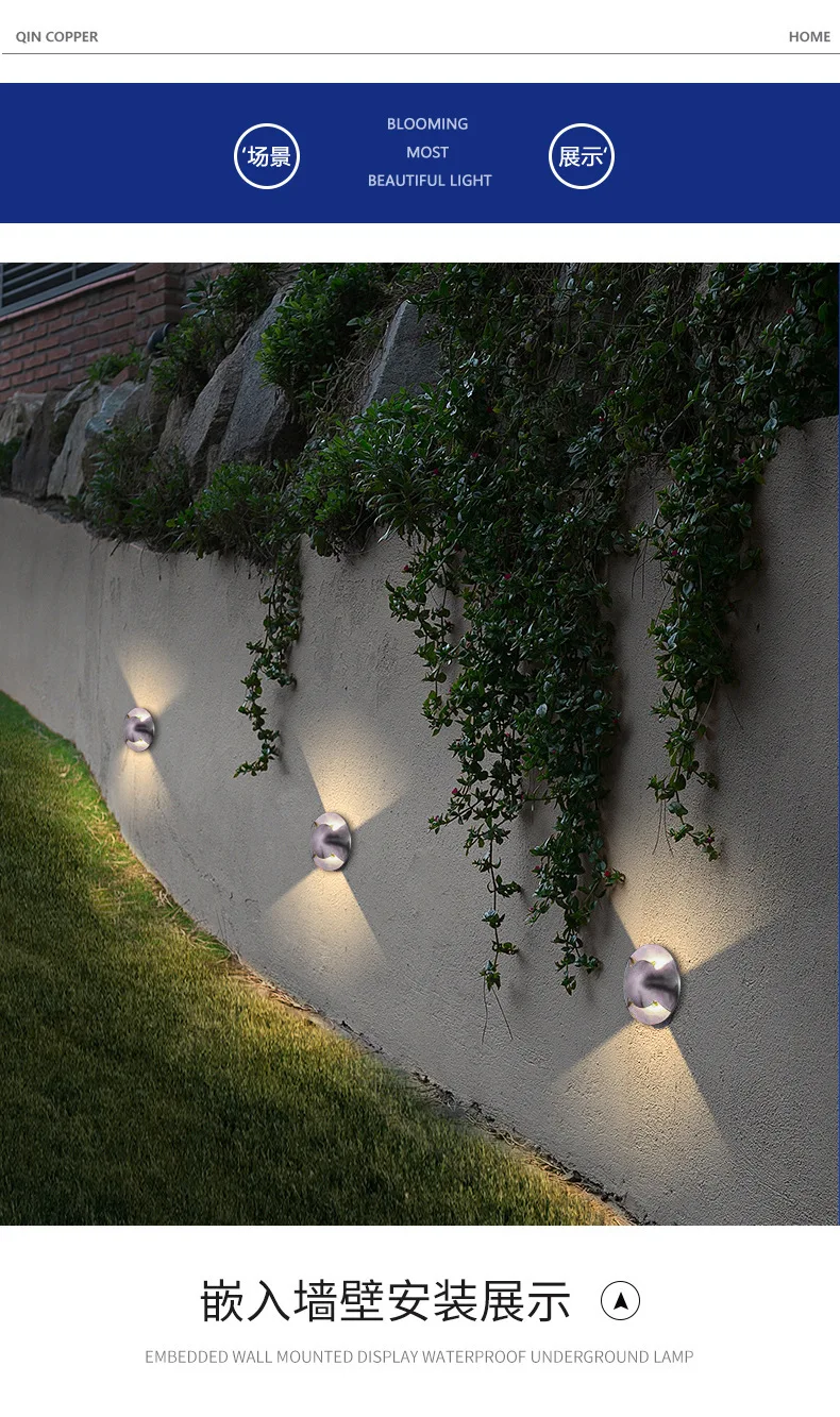 Description Picture 3 of itemIP68 3W LED Underground Light Ground Garden Path Floor Lamp Outdoor Buried Yard Landscape 85-265V DC12V