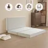 4 Inch Tri-Folding Memory Foam Mattress Portable Guest Bed Comfortable Sleep Gel Support Pressure Relief Perfect Camping Travel 4